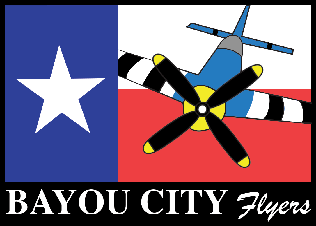 Bayou City Flyers Logo with animated propellers